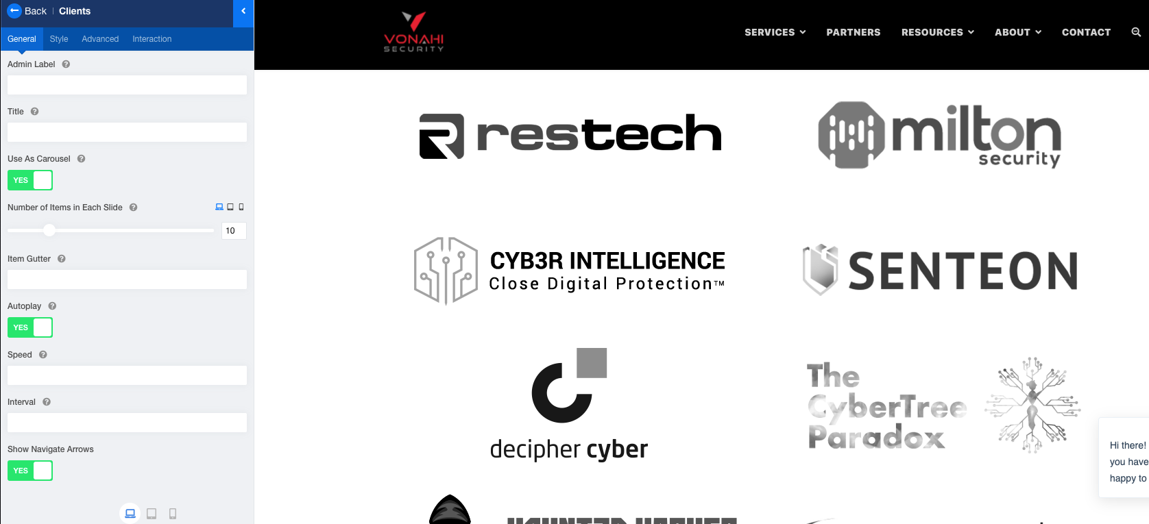 With Carousel Selected (broken)